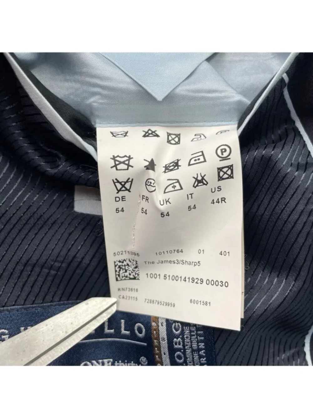 Hugo Boss Men's The James3/Sharp5 100% Wool 2-Button Blazer Navy • 44R-US | 54EU
